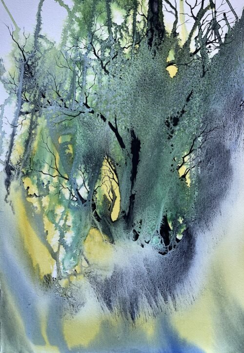 Yellowgreen Black Tree